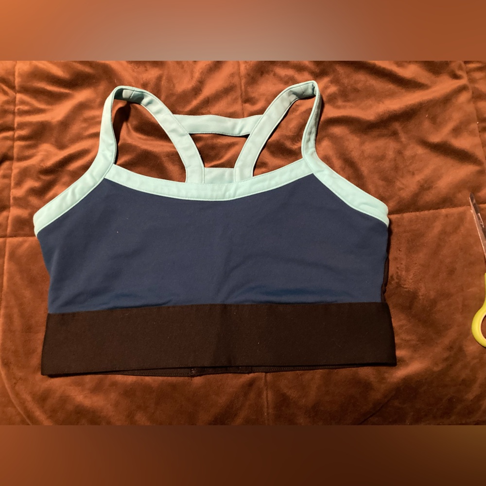 Fabletics brand, different shades of blue, size Xl, sports bra